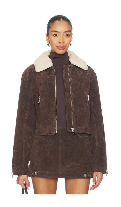 Blanknyc chaqueta en color marrón XS también en L