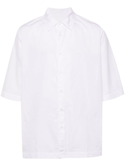 Short-sleeve cotton shirt - White