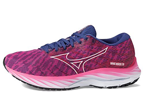 Mizuno Women's Wave Rider 26 | Neutral Running Shoe | Odyssey Grey/Quicksilver | US