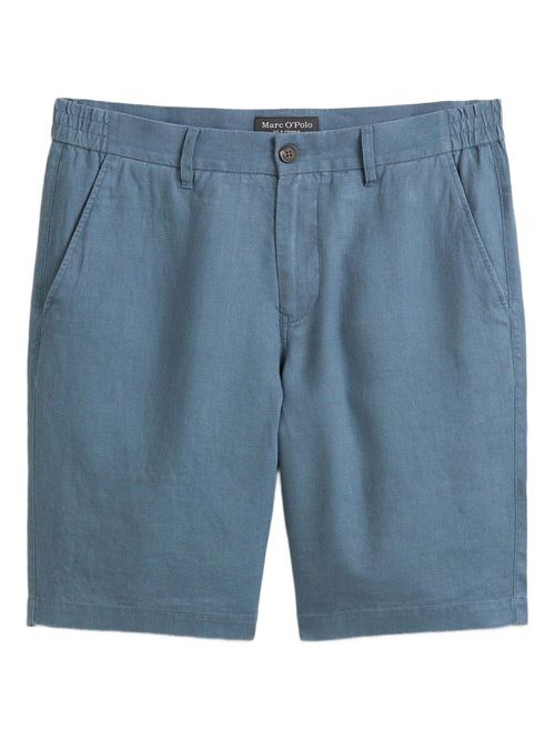 Elasticated-waistband shorts - Blue
