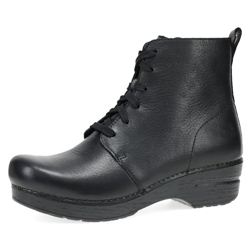 Dansko Sigourney Classic Stapled Clog in Lace-Up Boot Style for Women