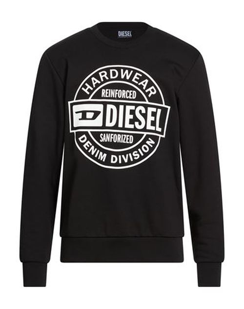 Man Sweatshirt Black Size XXL Cotton