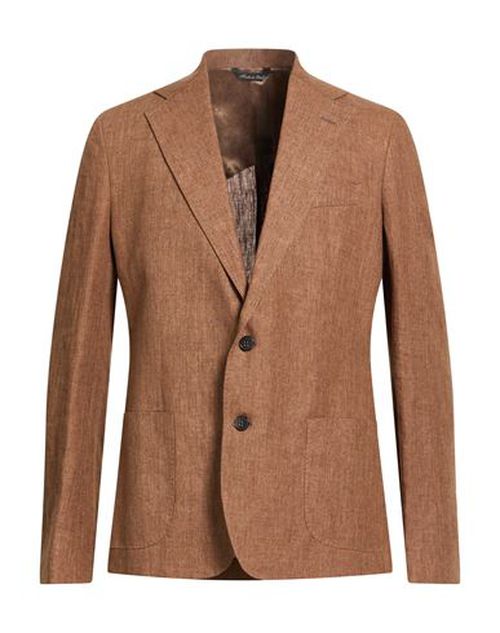 Man Blazer Brown Size 38 Linen