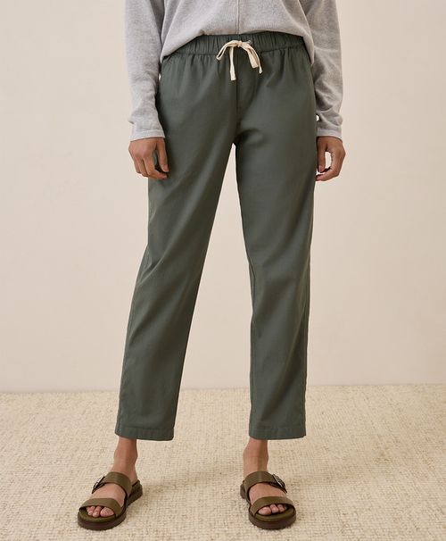 Women's Castor Green Daily Twill Pant