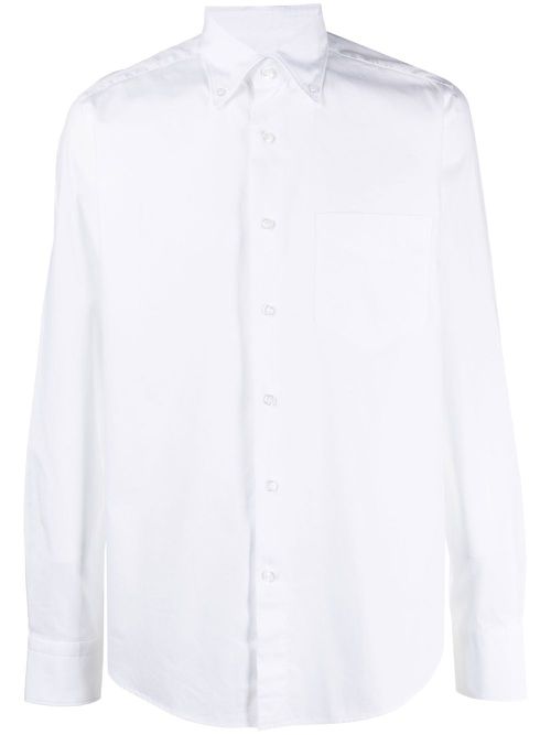 Long sleeve cotton shirt - White
