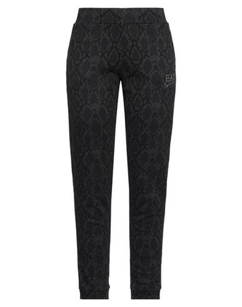 Ea7 Woman Pants Black Size S Cotton, Polyester