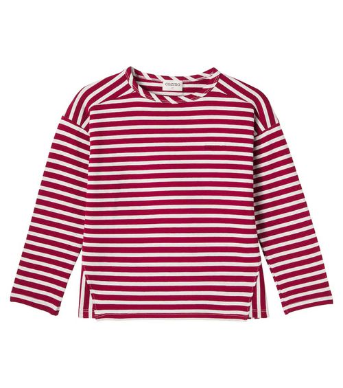 Joel striped cotton jersey top