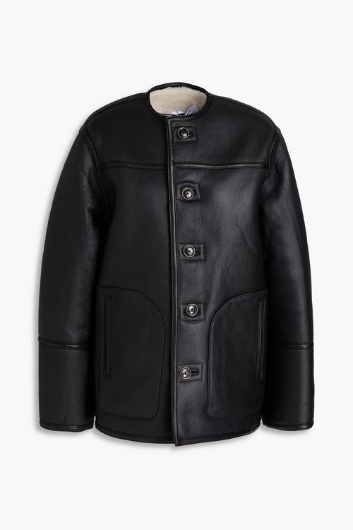 Anya reversible shearling jacket - Black - M