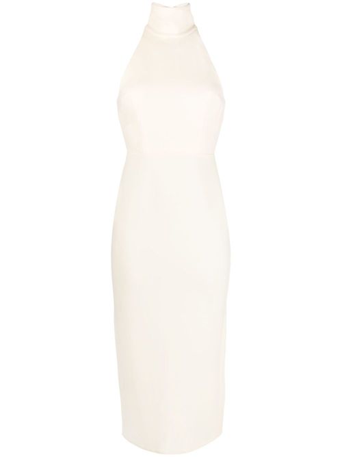 Mannor halterneck midi dress - Neutrals