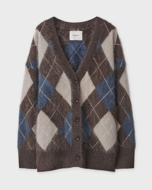 Lisa Yang Cardigan Elaria Brushed Cashmere Grey 1