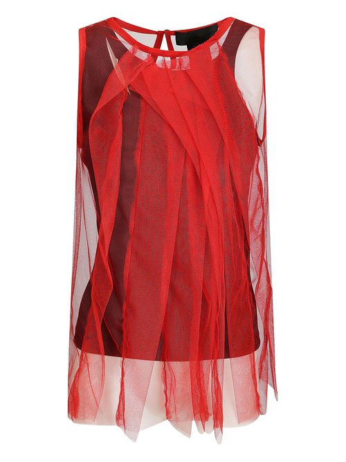 Maria Calderara Origami top - Red