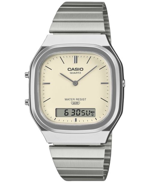 Men's Analog-Digital Stainless Steel Watch 35.8mm - Silver