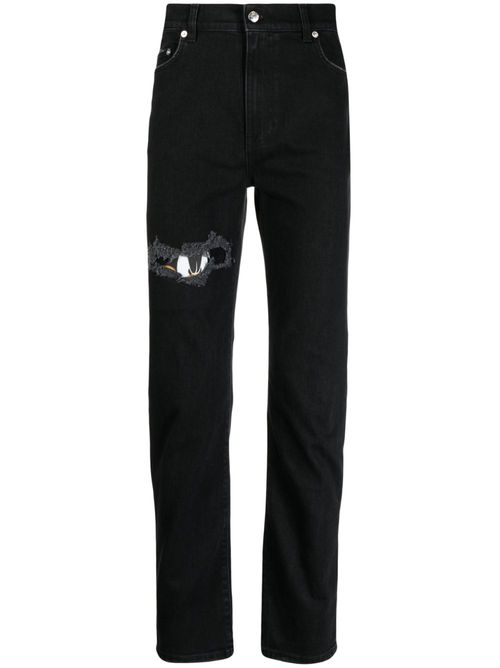 X Looney Tunes straight-leg jeans - Black