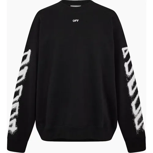 OFF-WHITE Men's Mens Crew Sweatshirt - Black