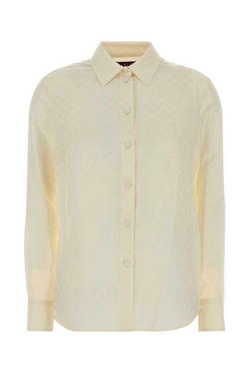 Silk Crepe Shirt — White