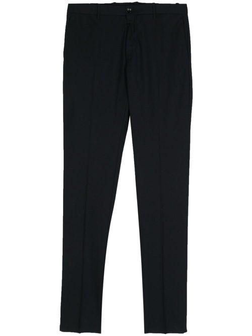Mid-rise tailored trousers - Blue