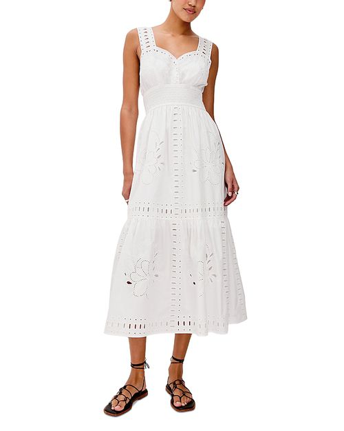 Fawn Eyelet Midi Dress