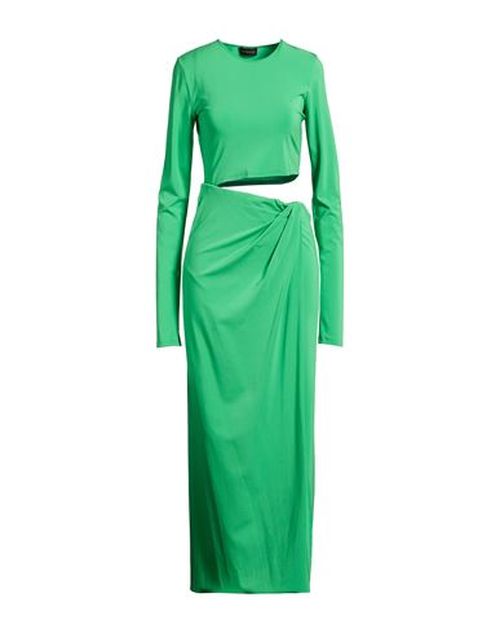 Woman Midi dress Green Size 6 Viscose, Elastane