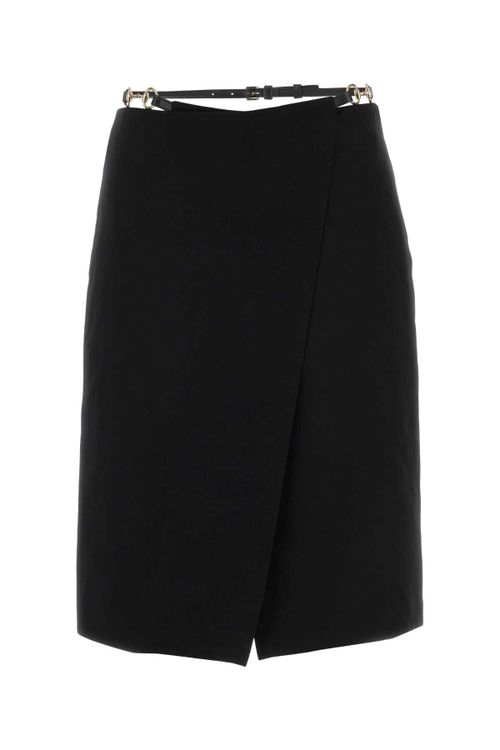 Wool Skirt — Black