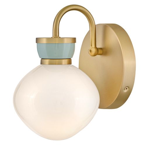 Lacquered Brass LED Wall Sconce from the Lucy Collection