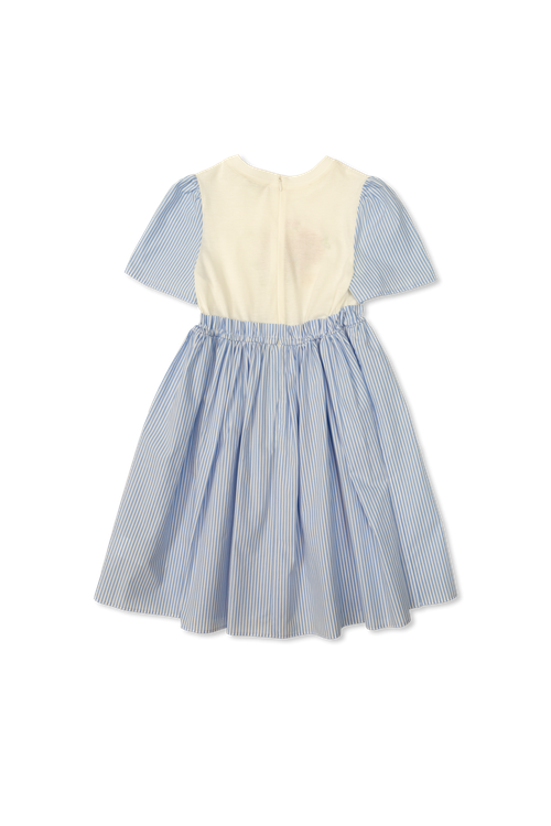 Dress With Stripe Pattern, Unisex, Blue