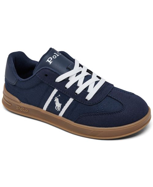 Little Kids Heritage Court Iii T-Toe Casual Sneakers from Finish Line - Navy, White