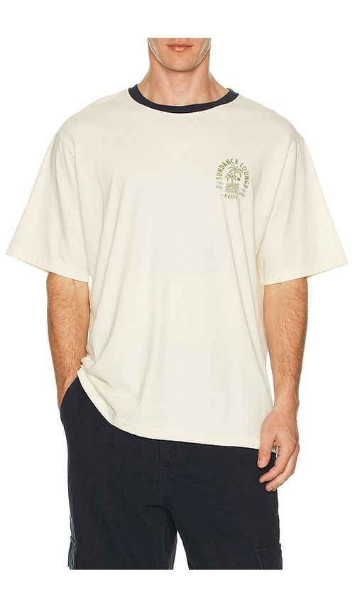 KAPPY DESIGN Sundance Ringer Half Tee in Crea