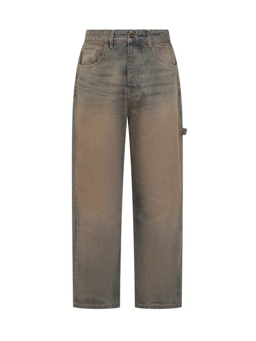 Blue Relaxed Mid Rise Jeans