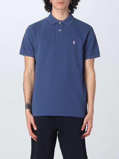 Polo Shirt Men color Blue 2