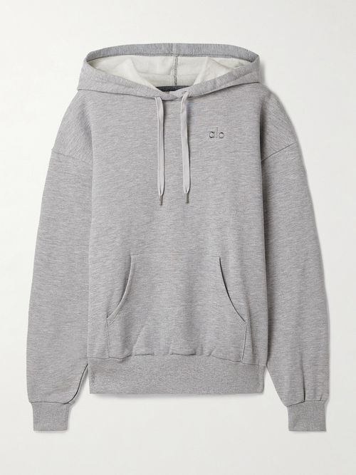 Accolade Embellished Cotton-blend Jersey Hoodie
