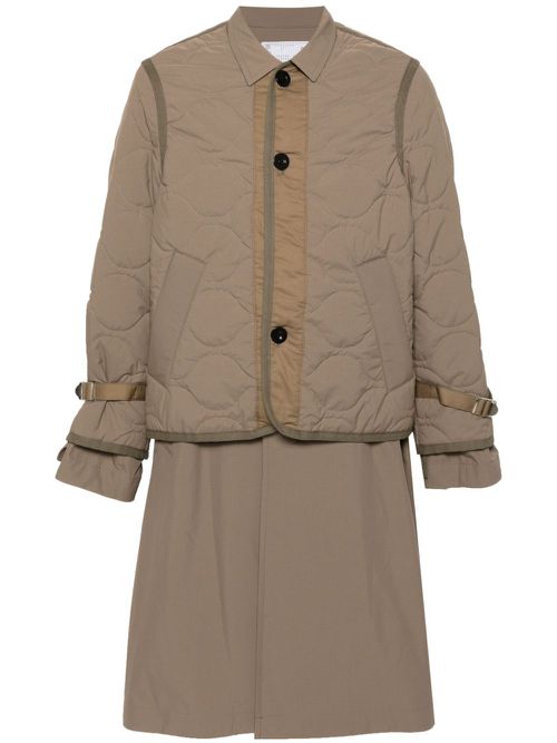 Layered coat - Green