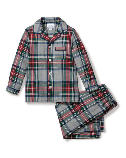 Kid's Brushed Twill Pajama Set in Westminster Tartan