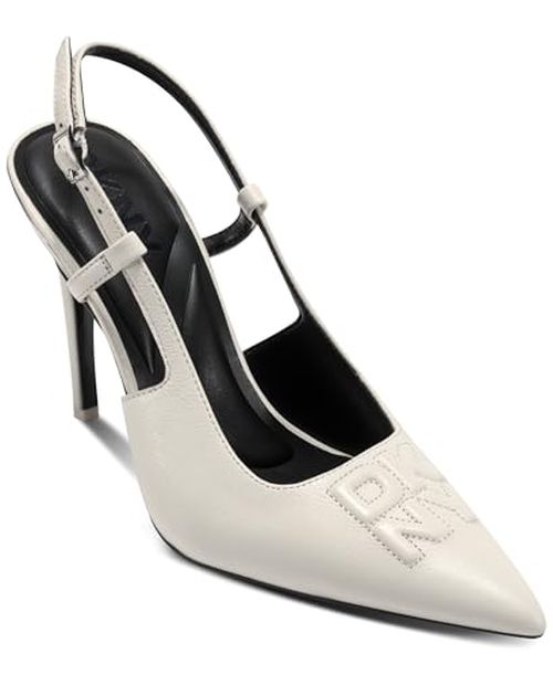 DKNY Women's Mediville Pointed Toe Slingback Pump with Logo