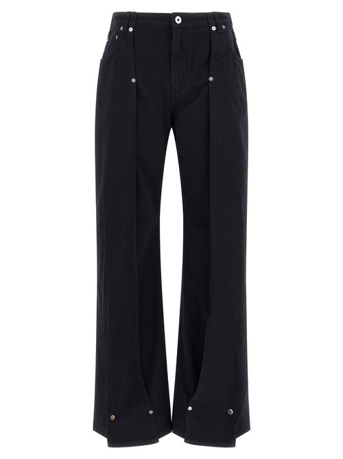 The Snap-Button Denim Jeans Blue