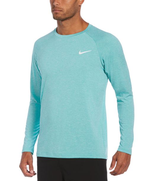 Men's Heather Hydroguard Long Sleeve Swim T-Shirt