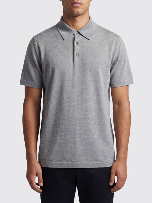 Polo Shirt Men color Grey
