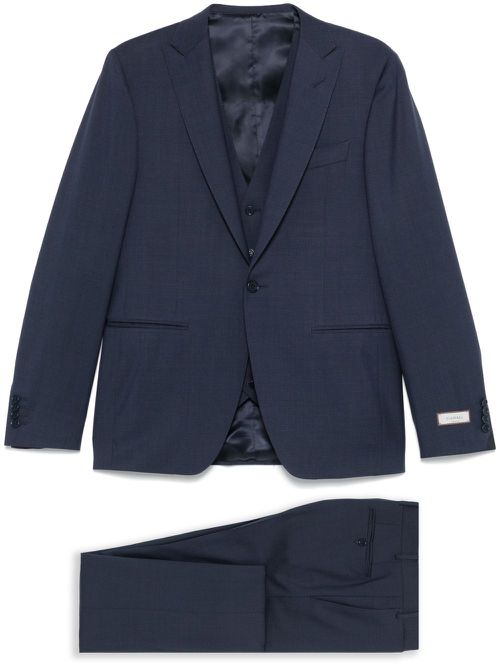 Canali single-breasted suit (three pieces) - Blue