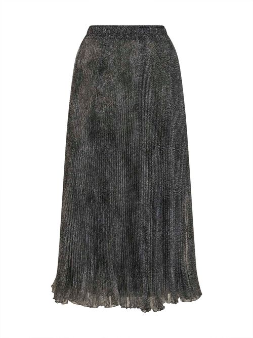 Pleated Organza Skirt — Blue