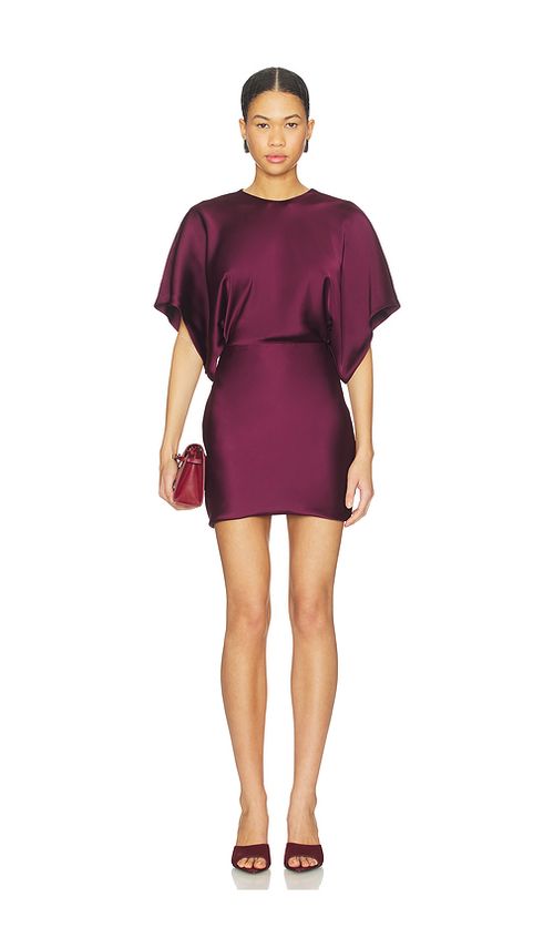 Norma Kamali Reverse Obie Mini Dress in Purple. - XXS also in XS