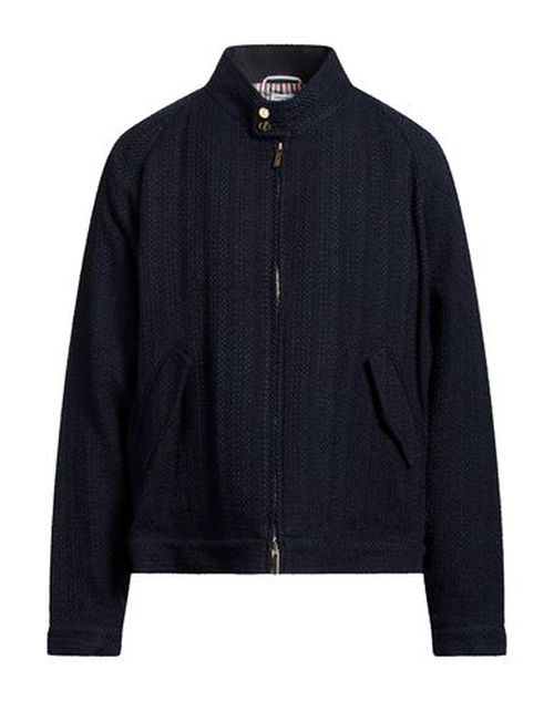 Man Jacket Navy Size 0 Cotton, Polyester, Polyamide, Wool, Synthetic fibers
