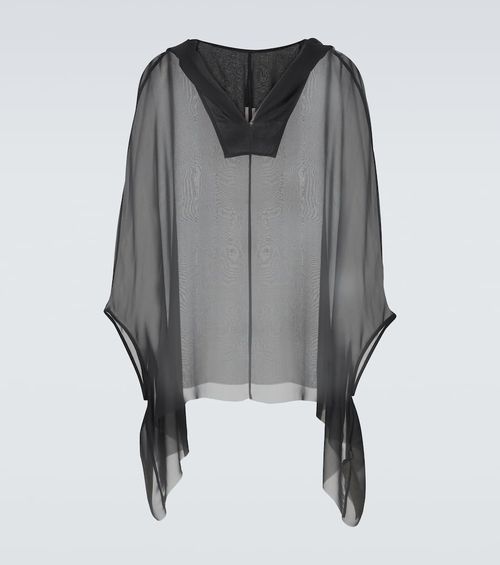 Silk hoodie