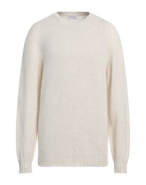 Man Sweater Ivory Size XXL Merino Wool