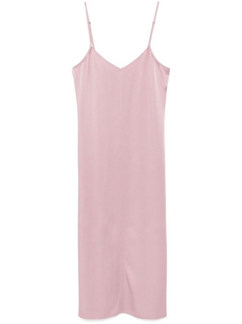 Satin midi dress - Pink