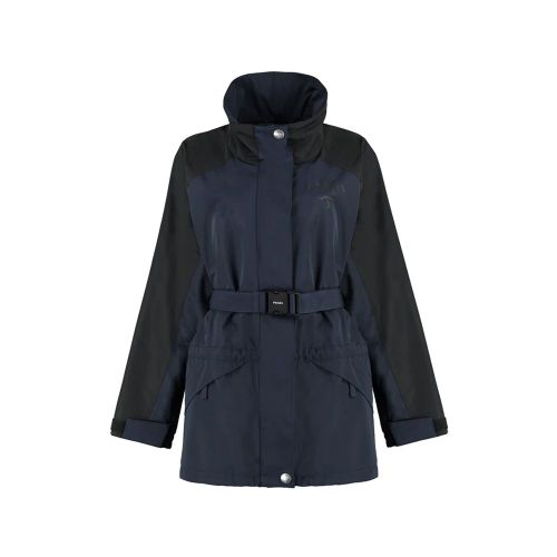 Colour-Block Polyamide Shell Jacket — Blue