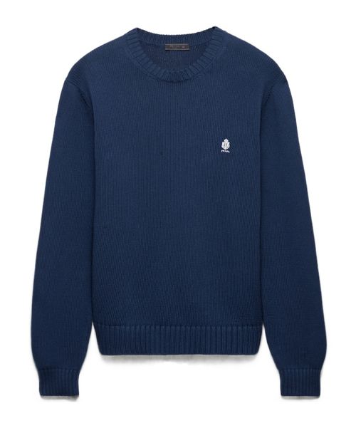 Cotton crew-neck sweater
