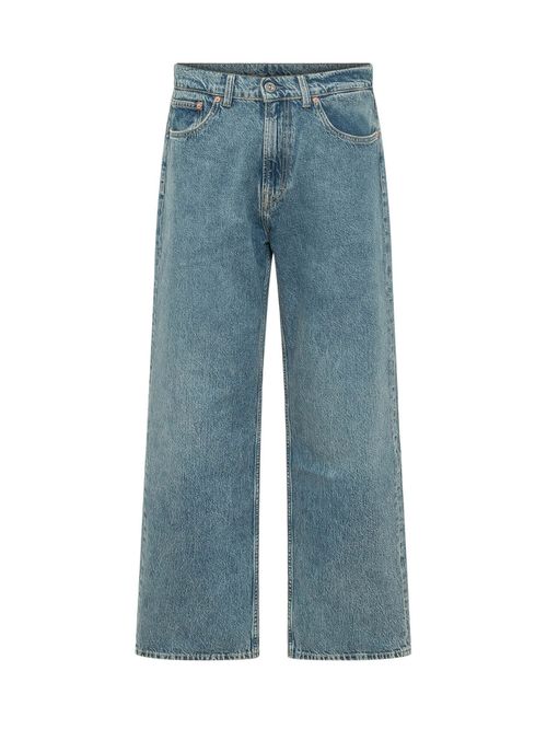 Blue Straight Mid Rise Jeans
