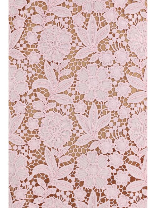Floral Lace Skirt — Pink