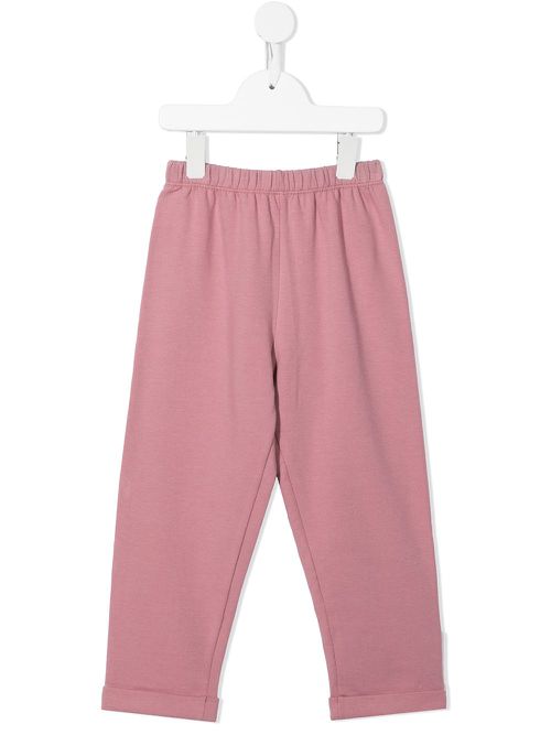 Elasticated-waist trousers - Pink