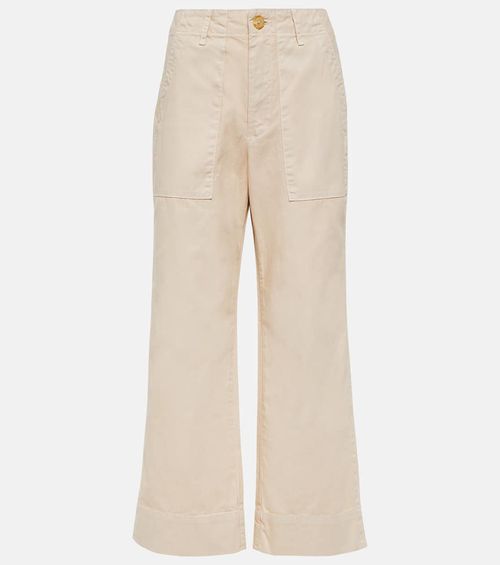 Velvet Mya cropped cotton wide-leg pants