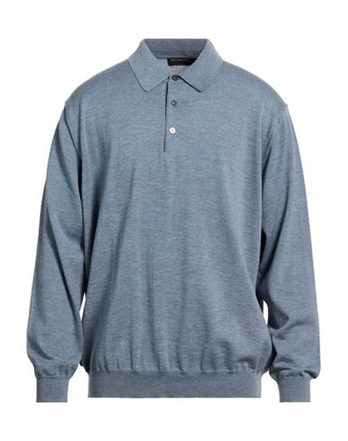 Man Sweater Sky blue Size 48 Virgin Wool